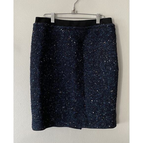 Lavender Label Vera Wang Size 4/38 Textured Wool Blend Tweed Lined Pencil Skirt - Picture 1 of 6